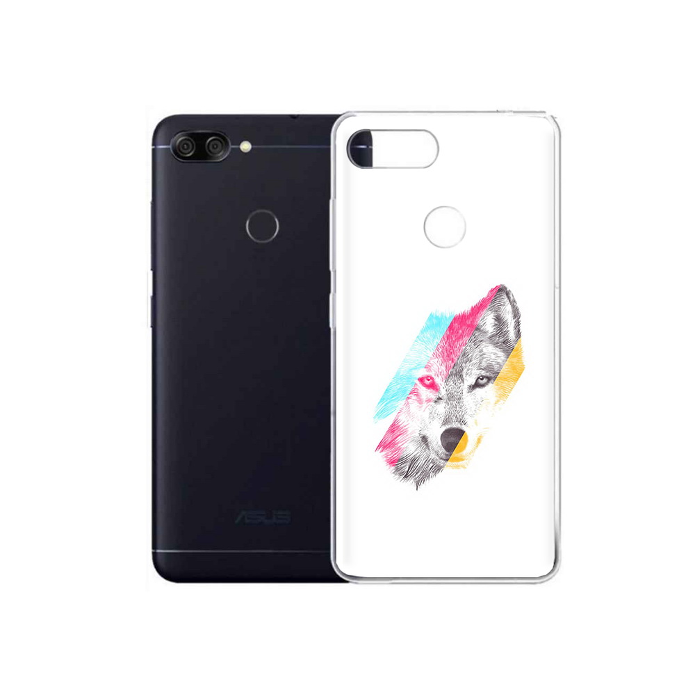 

Чехол MyPads Tocco для Asus ZenFone Max Plus M1 (ZB570TL) волк градиент, Прозрачный, Tocco