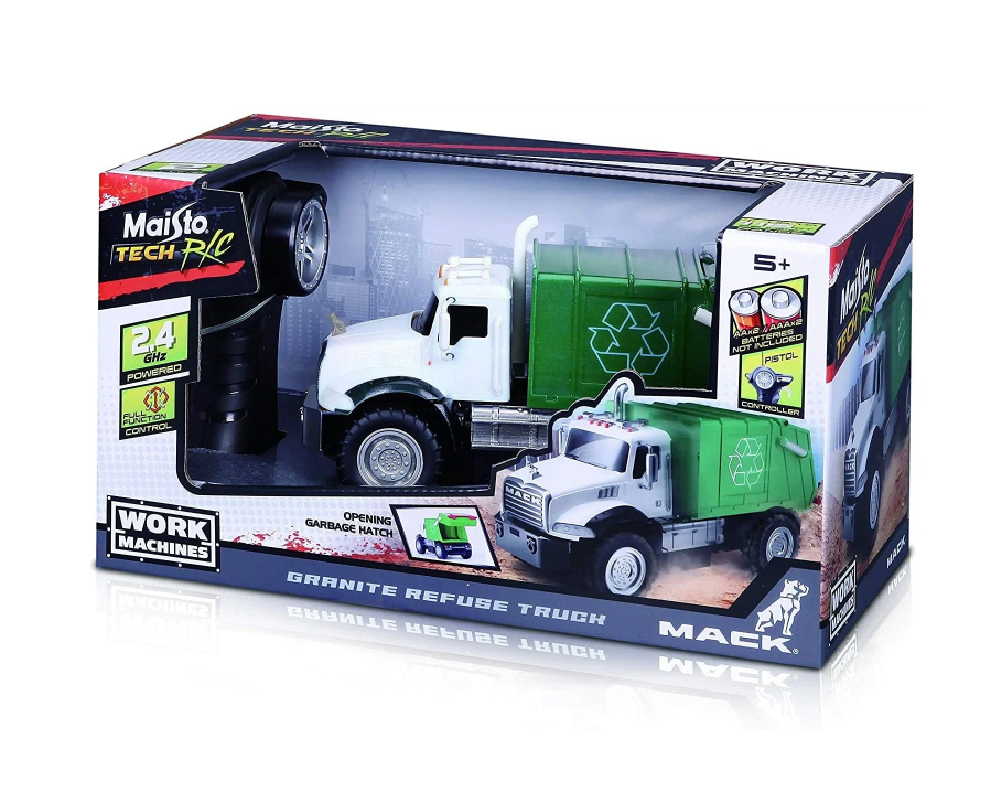 

Машина на Р.У. Maisto Work Machine - Mack Granite Refuse Truck, 2.4 GHz