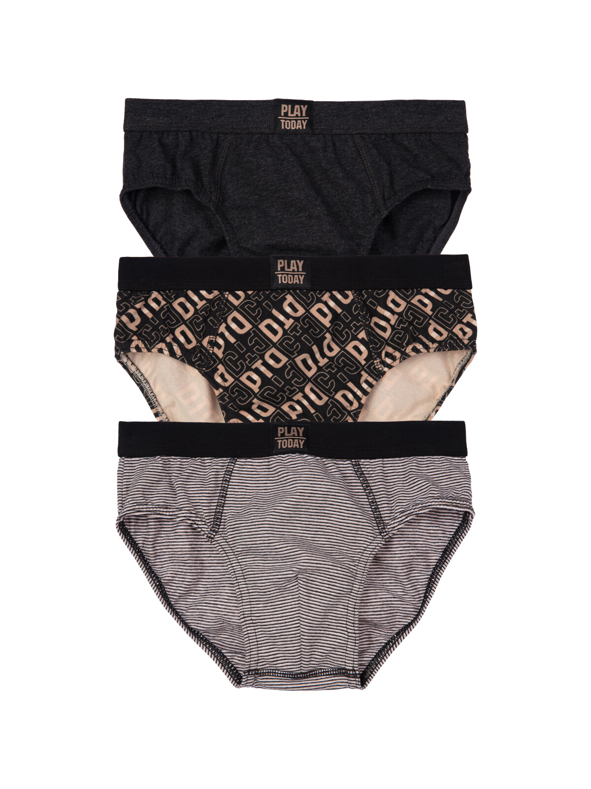 

Трусы детские PlayToday 22417103, черный, бежевый, 134-140, 22417103