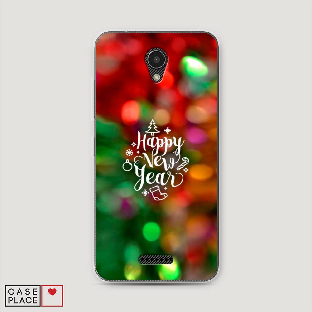 

Чехол на Lenovo Vibe B "Новый Год на елке", Зеленый;красный;желтый, 112450-5
