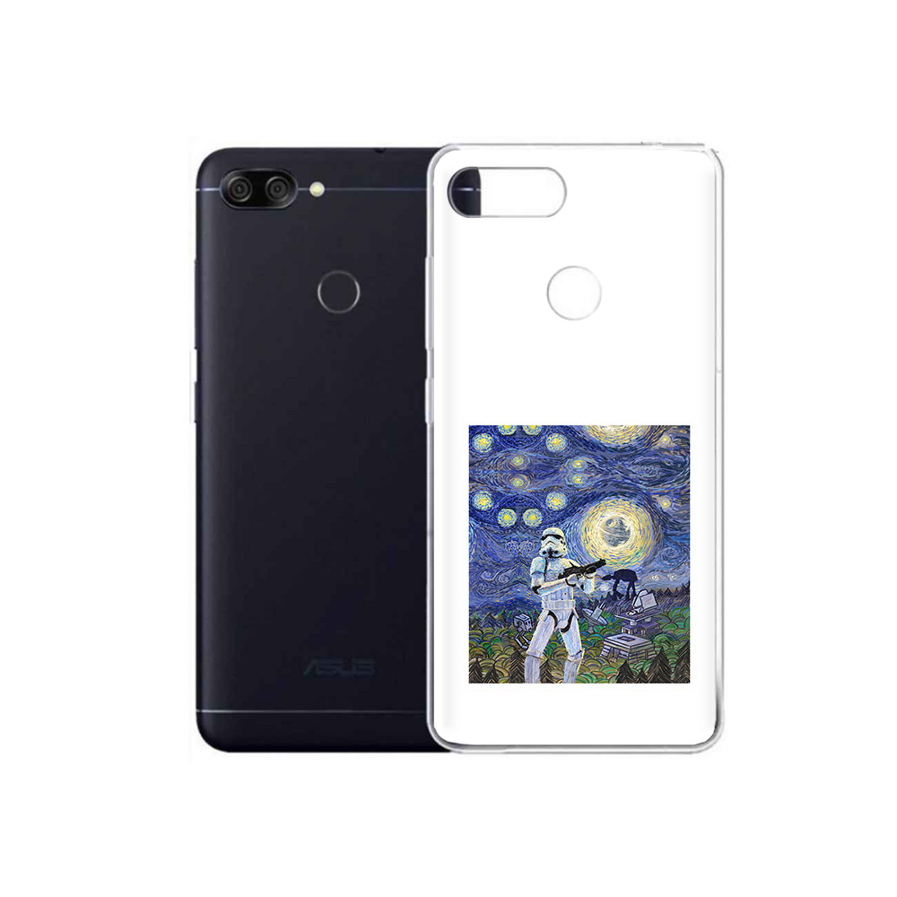 Чехол MyPads Tocco для Asus ZenFone Max Plus M1 (ZB570TL) star wars звездная ночь