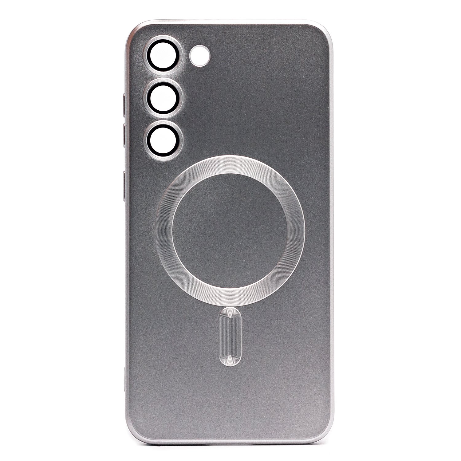 

Чехол для Samsung SM-S916 (Galaxy S23 Plus) силиконовый Matte MagSafe серебристый