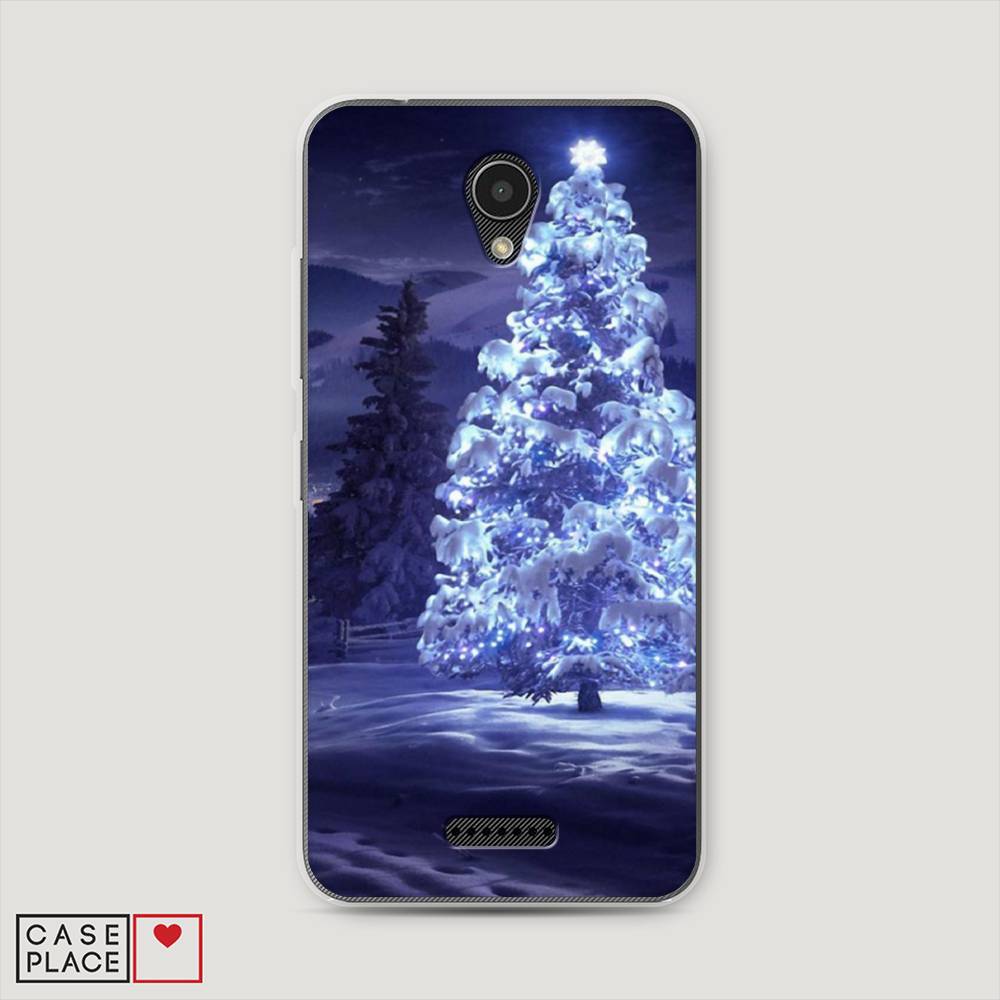 

Чехол на Lenovo Vibe B "Зима 4", Синий;черный;белый, 112450-2