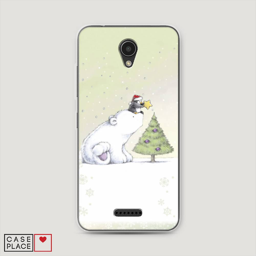 

Чехол на Lenovo Vibe B "Украшение елки", Белый;бежевый, 112450-5