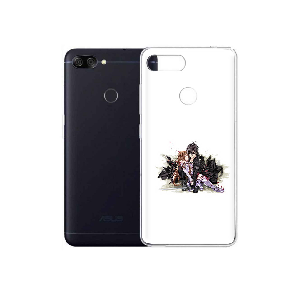 

Чехол MyPads Tocco для Asus ZenFone Max Plus M1 (ZB570TL) аниме асуна, Прозрачный, Tocco