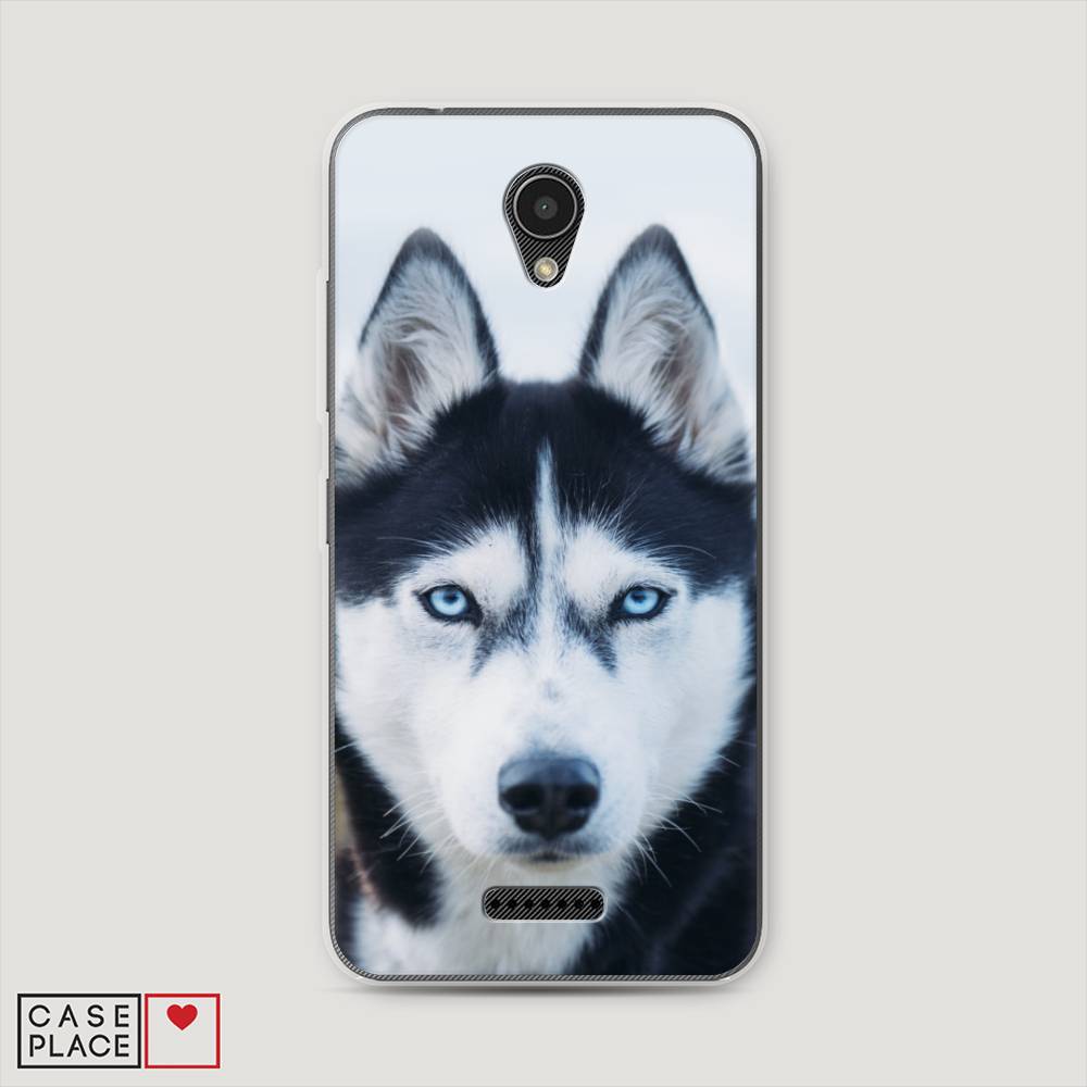 

Чехол на Lenovo Vibe B "Хаски 2", Синий;белый, 112450-1
