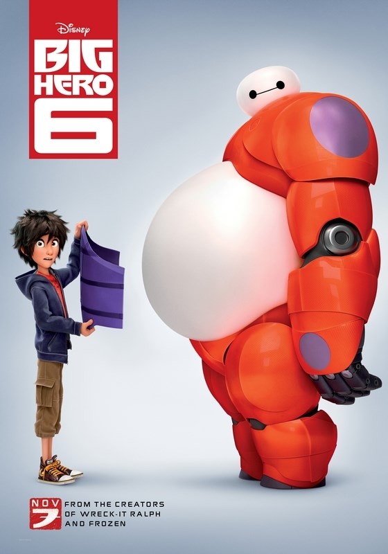 

Постер к мультфильму "Город героев" (Big Hero 6) A3