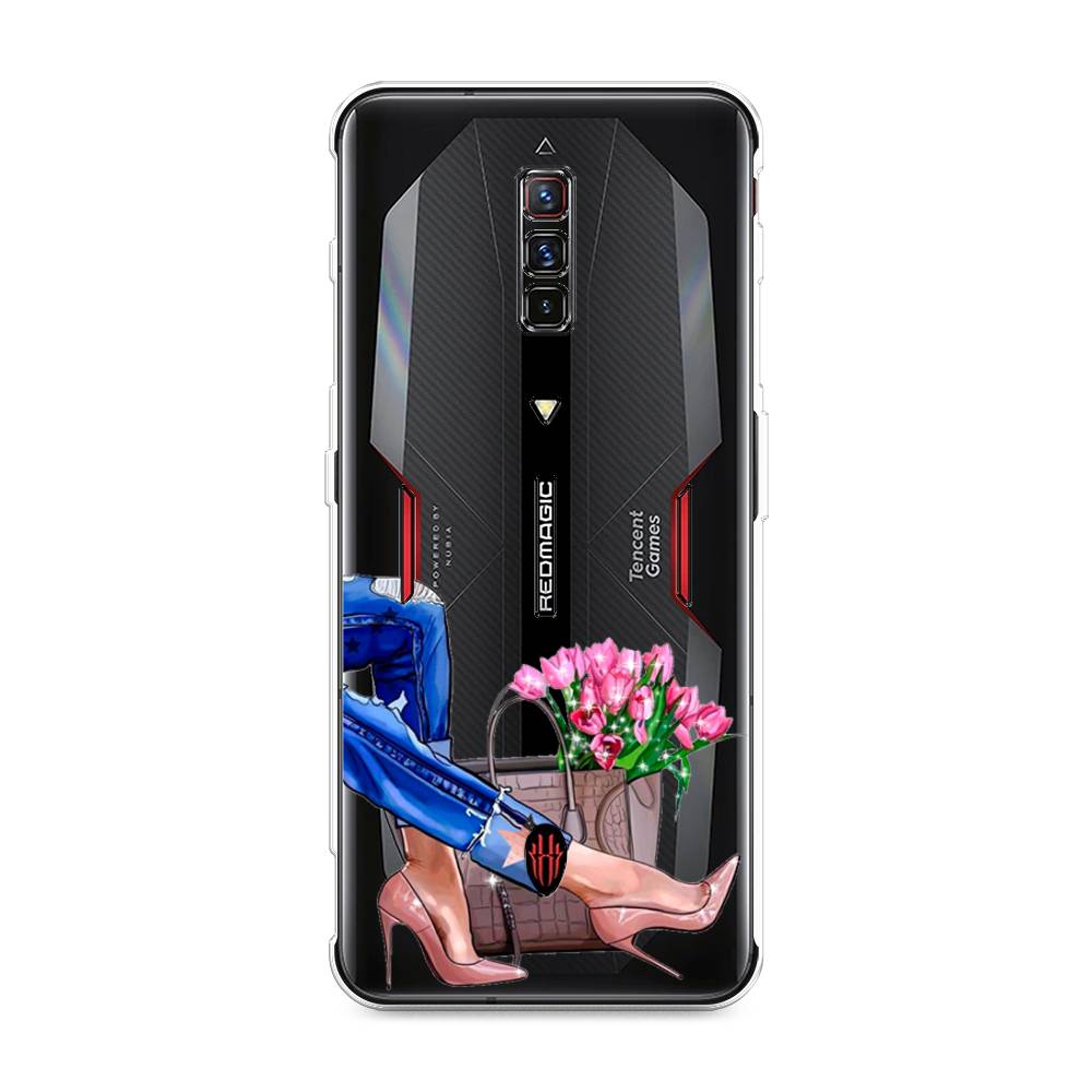 

Чехол Awog на ZTE Nubia Red Magic 6 / ЗТЕ Нубиа Ред Мэджик 6 "Каблучки", Разноцветный, 135150-7