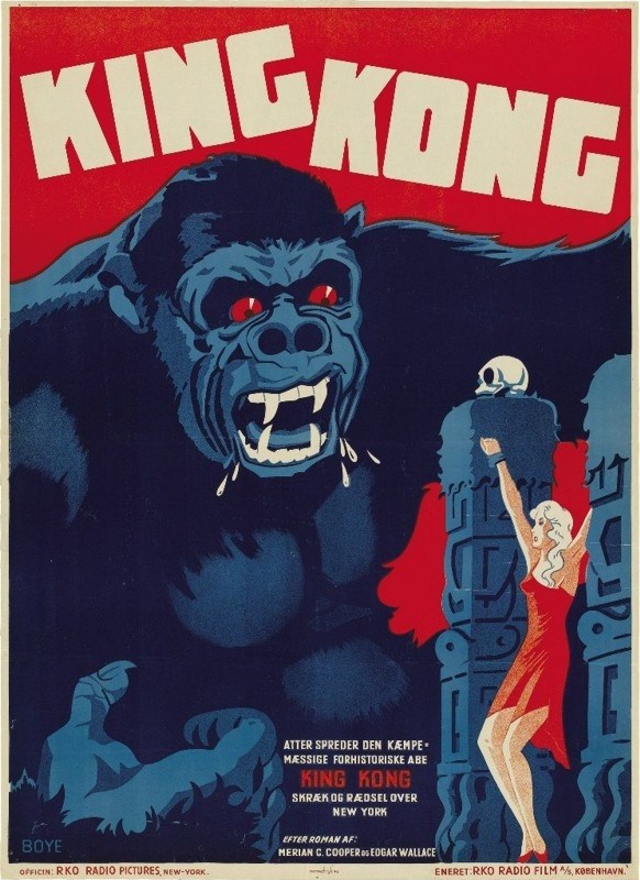 

Постер к фильму "Кинг Конг" (King Kong) Оригинальный 53,3x73,7 см