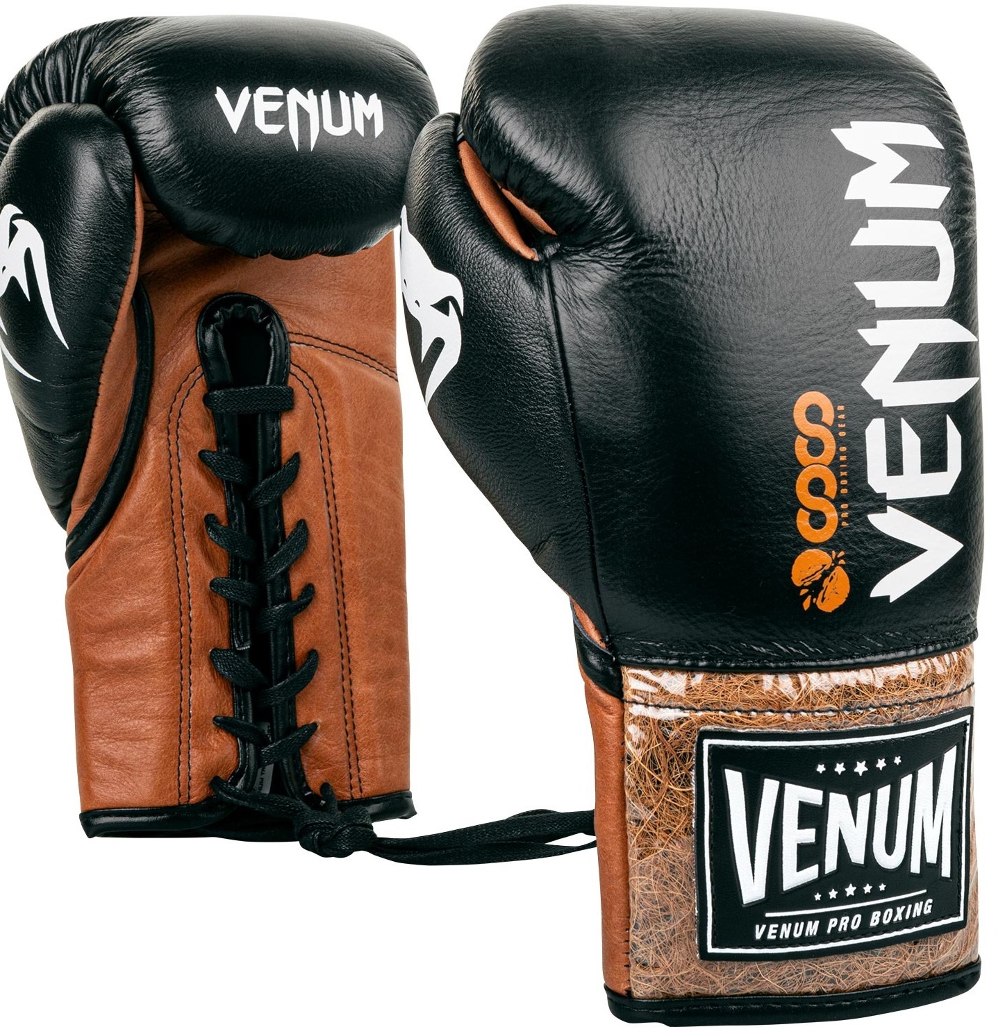 

Боксерские перчатки боевые Venum Coco Monogram Pro на шнуровке 10 унций, черно-коричневый, Коричневый;черный, Coco Monogram Pro
