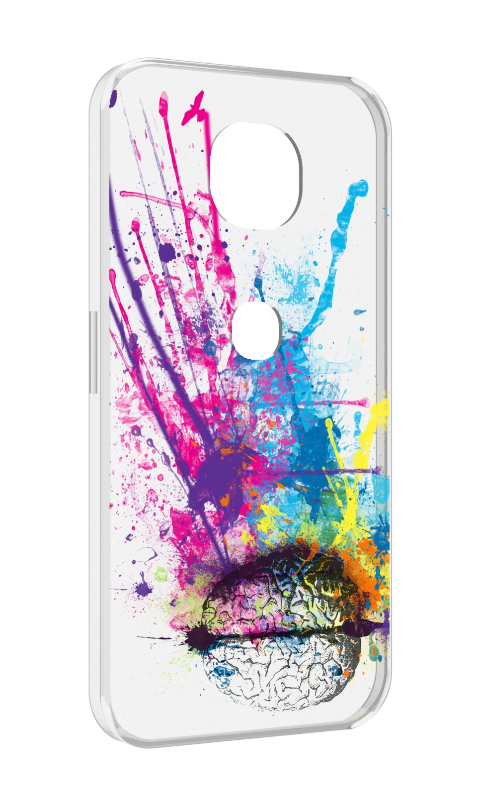 

Чехол MyPads яркий красочный мозг для Motorola Moto G5S (XT1799-2), Прозрачный, Tocco