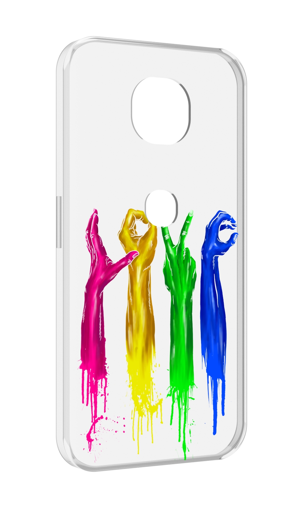 

Чехол MyPads яркие руки love для Motorola Moto G5S (XT1799-2), Прозрачный, Tocco