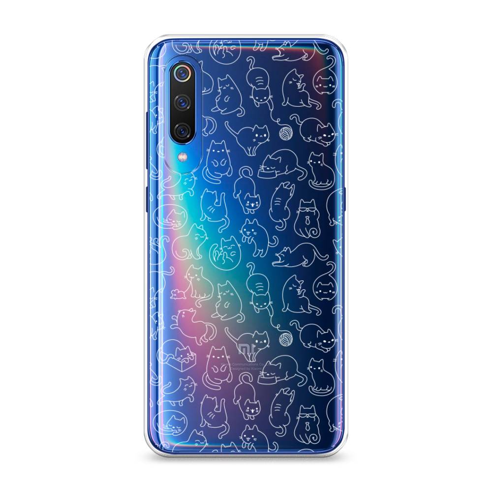 

Чехол Awog на Xiaomi Mi 9 "Шкодливые котики", Разноцветный, 34850-2