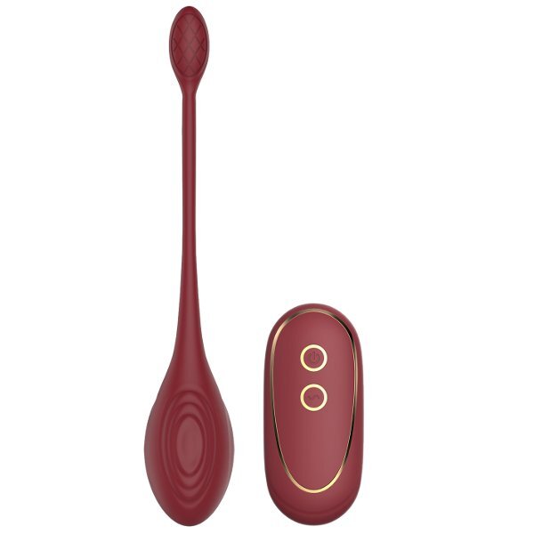 Бордовый вагинальный шарик Daisy с пультом ДУ бордовый