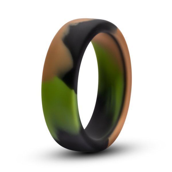 фото Эрекционное кольцо камуфляжной расцветки silicone camo cock ring зеленый камуфляж blush novelties