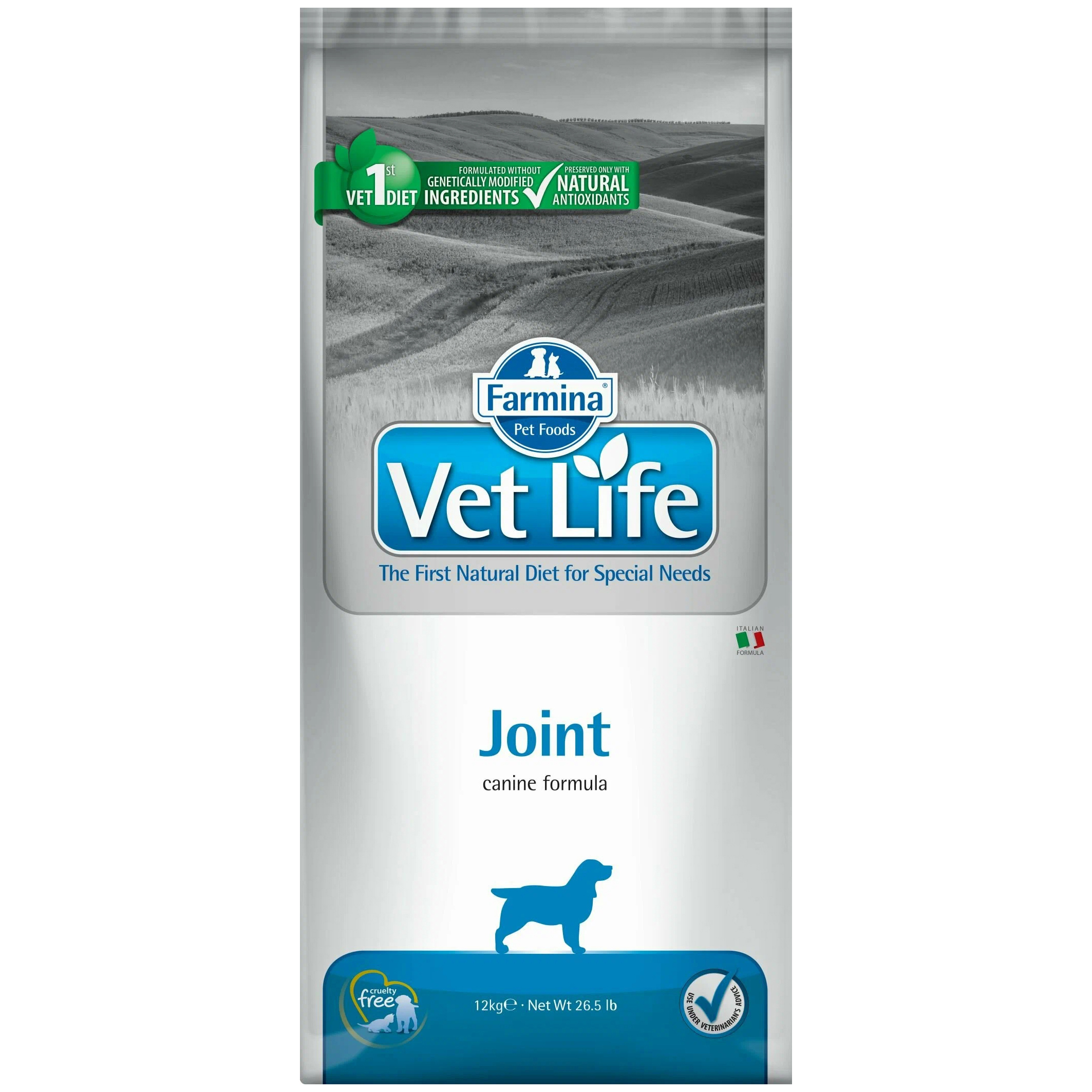 

Сухой корм для собак Farmina Vet Life Joint, для суставов, курица, 12кг, Vet Life Joint