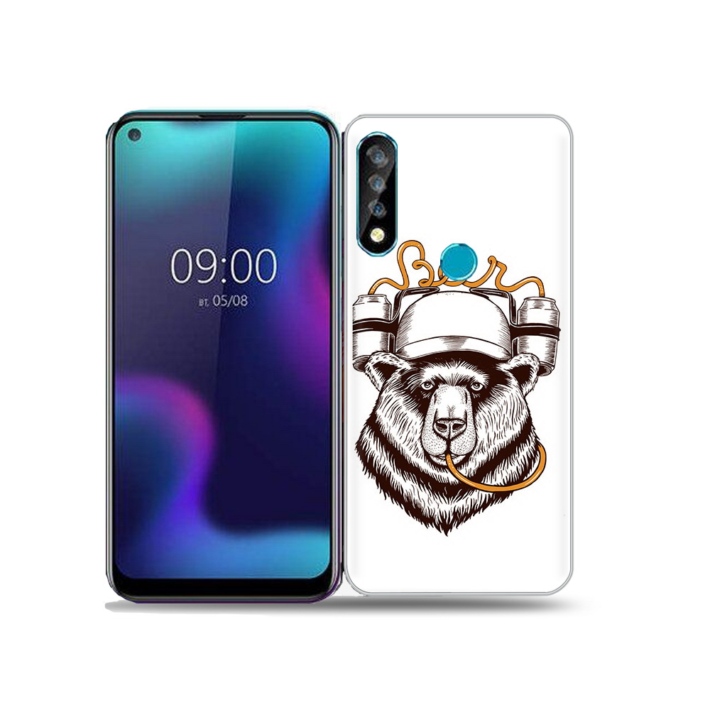 

Чехол MyPads Tocco для BQ 6424L пивной медведь, Прозрачный, Tocco