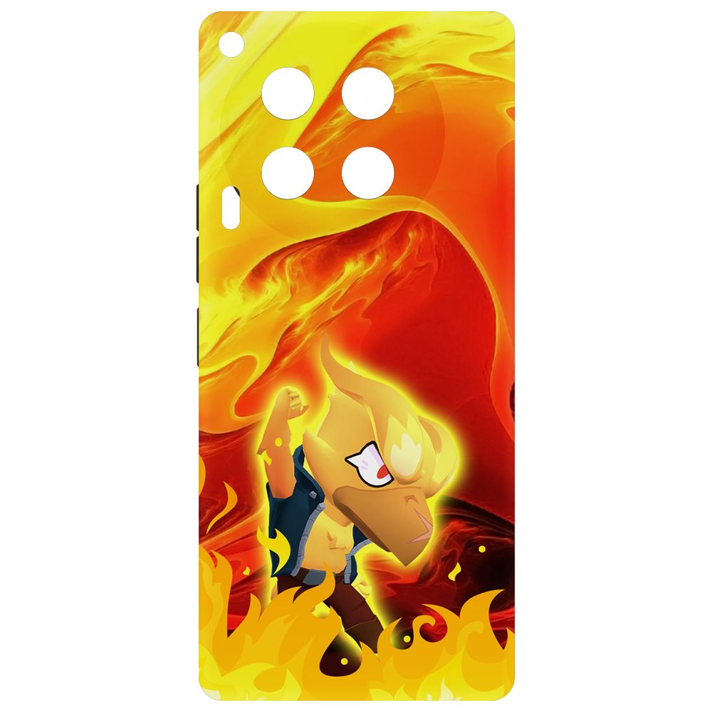 

Чехол-накладка Krutoff Soft Case Brawl Stars - Ворон-Феникс для TECNO Camon 30 черный