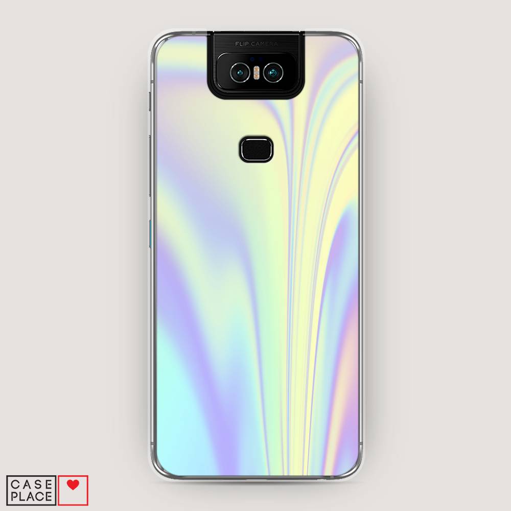 фото Чехол awog "фиолетовая голограмма" для asus zenfone 6 zs630kl