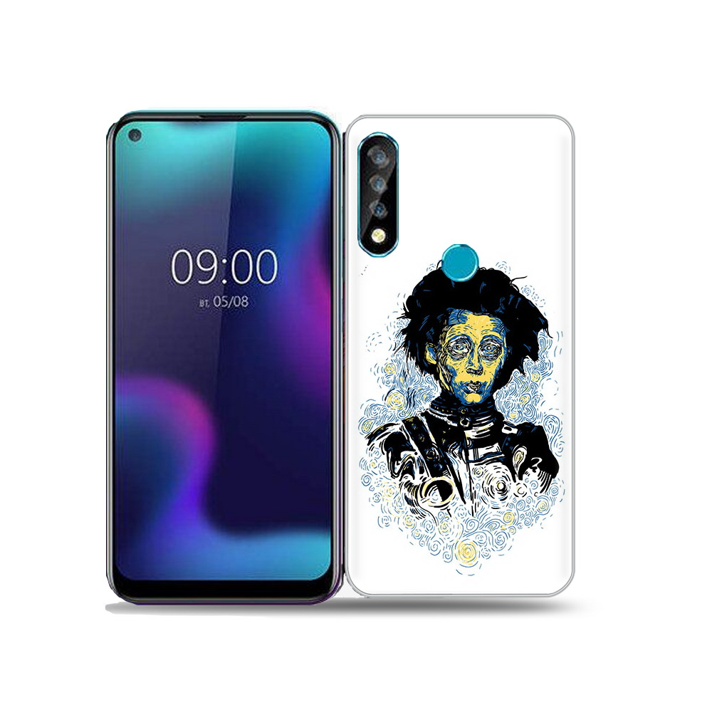 

Чехол MyPads Tocco для BQ 6424L парень черно-белый абстракция, Прозрачный, Tocco