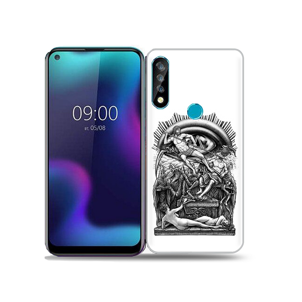 

Чехол MyPads Tocco для BQ 6424L оракул черно белый, Прозрачный, Tocco