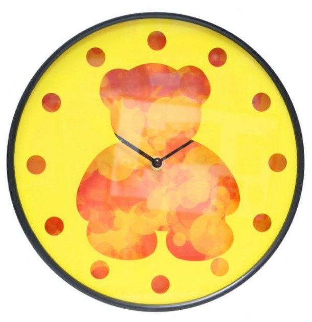 фото Часы настенные пластиковые "мишка" arte nuevo