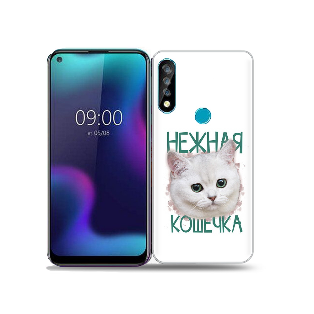

Чехол MyPads Tocco для BQ 6424L нежная кошечка, Прозрачный, Tocco