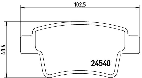 

Тормозные колодки дисковые brembo P61085