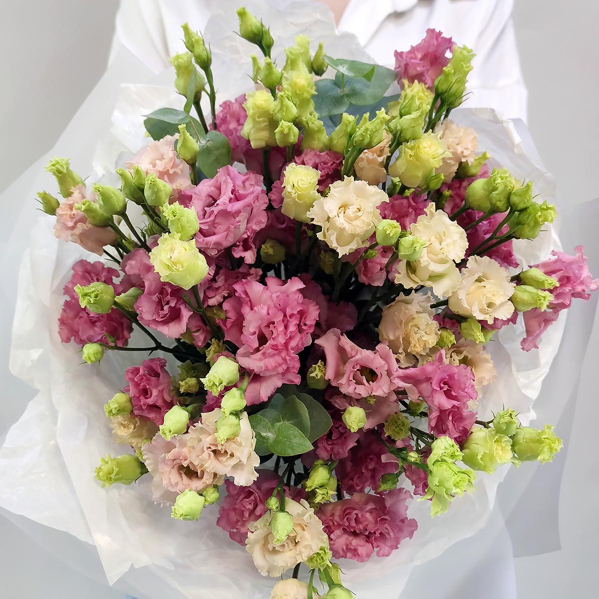 

Букет живых цветов, Талисман Флора, B2180, 43см