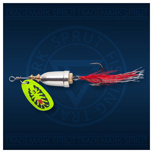 

Sprut Блесна вращающаяся (вертушка) SPRUT HITO SPINNER ( 6гр/TBK), Серебристый;желтый