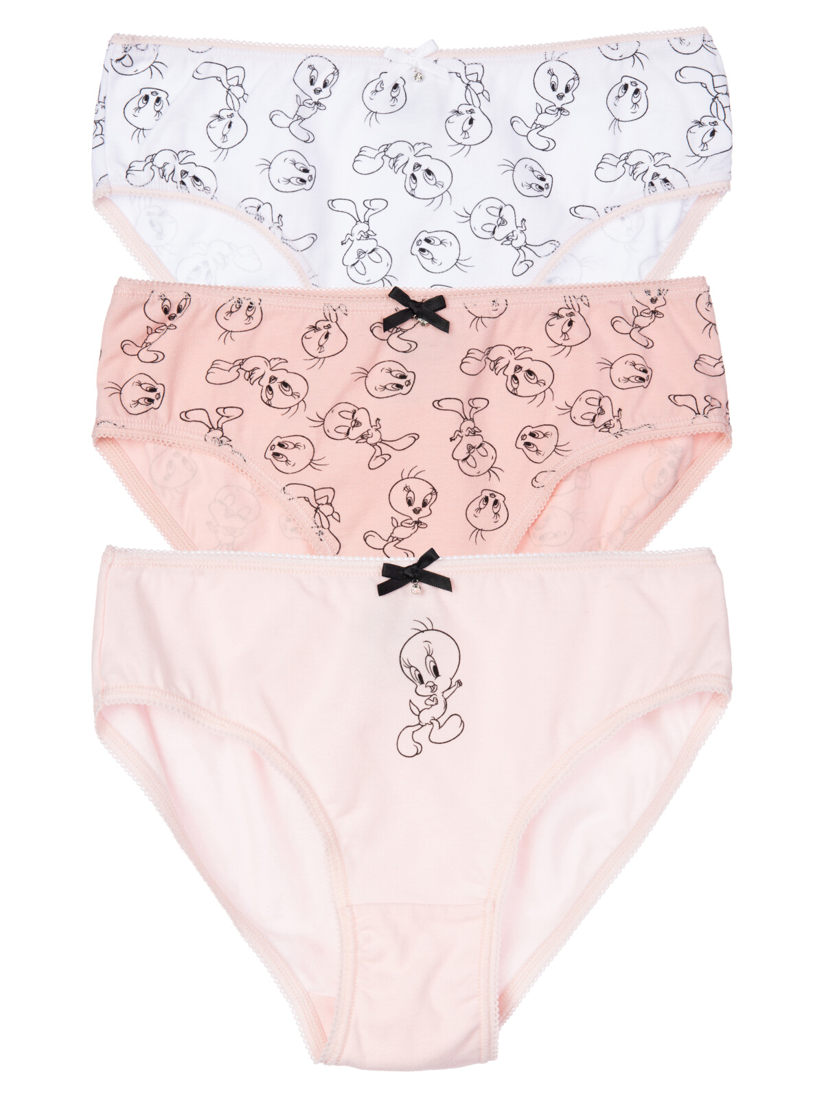 

Трусы детские PlayToday 22447002, белый, черный, светло-розовый, 146-152, Белый;розовый, 22447002