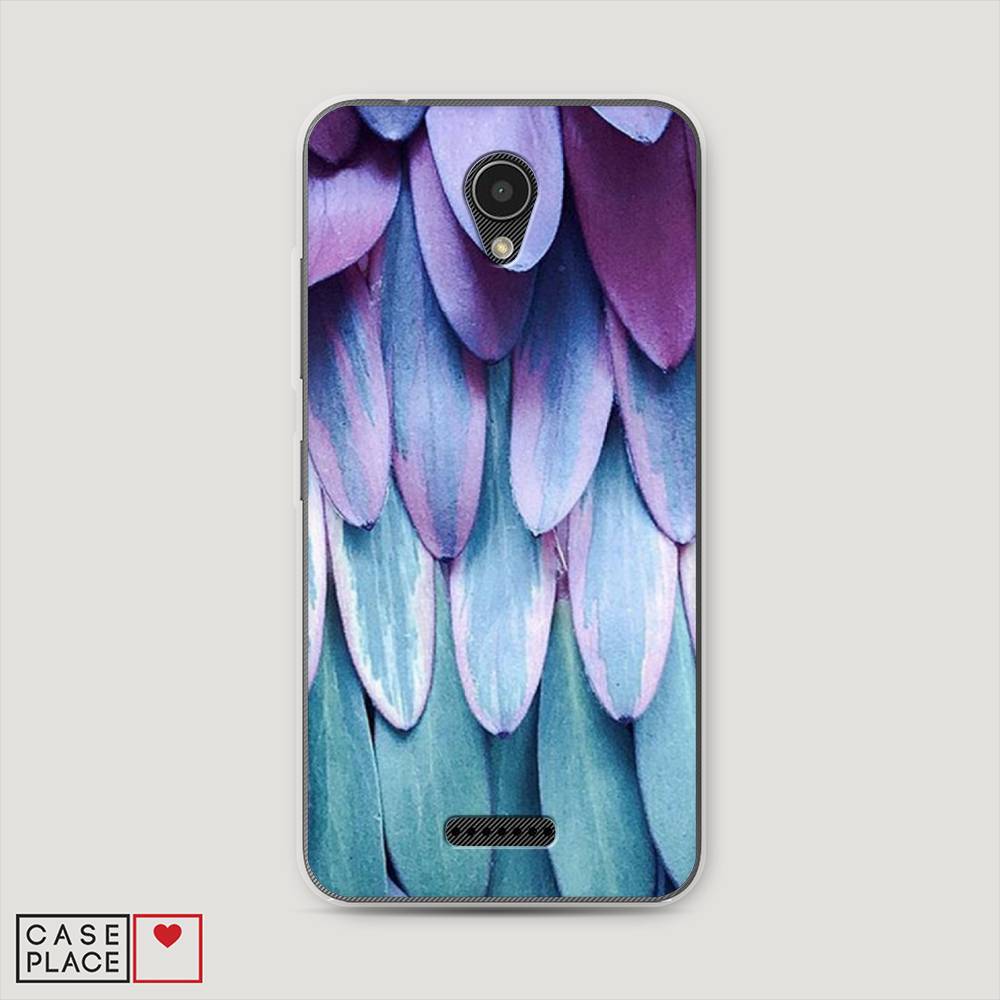 

Чехол на Lenovo Vibe B "Синее перо", Фиолетовый;голубой, 112450-3