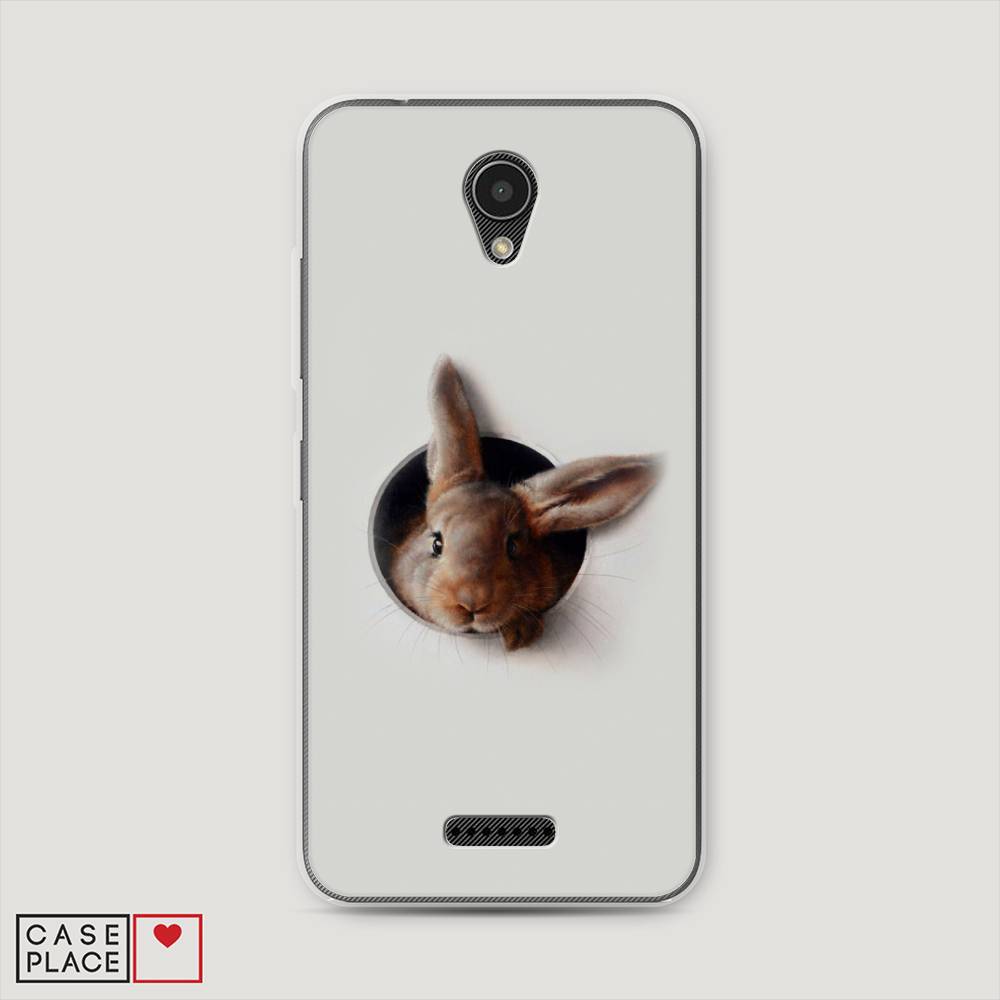 

Чехол на Lenovo Vibe B "Любопытный кролик", Серый;коричневый, 112450-1