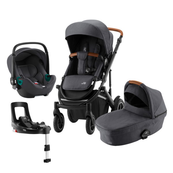 

Комплект 3 в 1 Britax Roemer SMILE III – COMFORT PLUS Midnight Grey