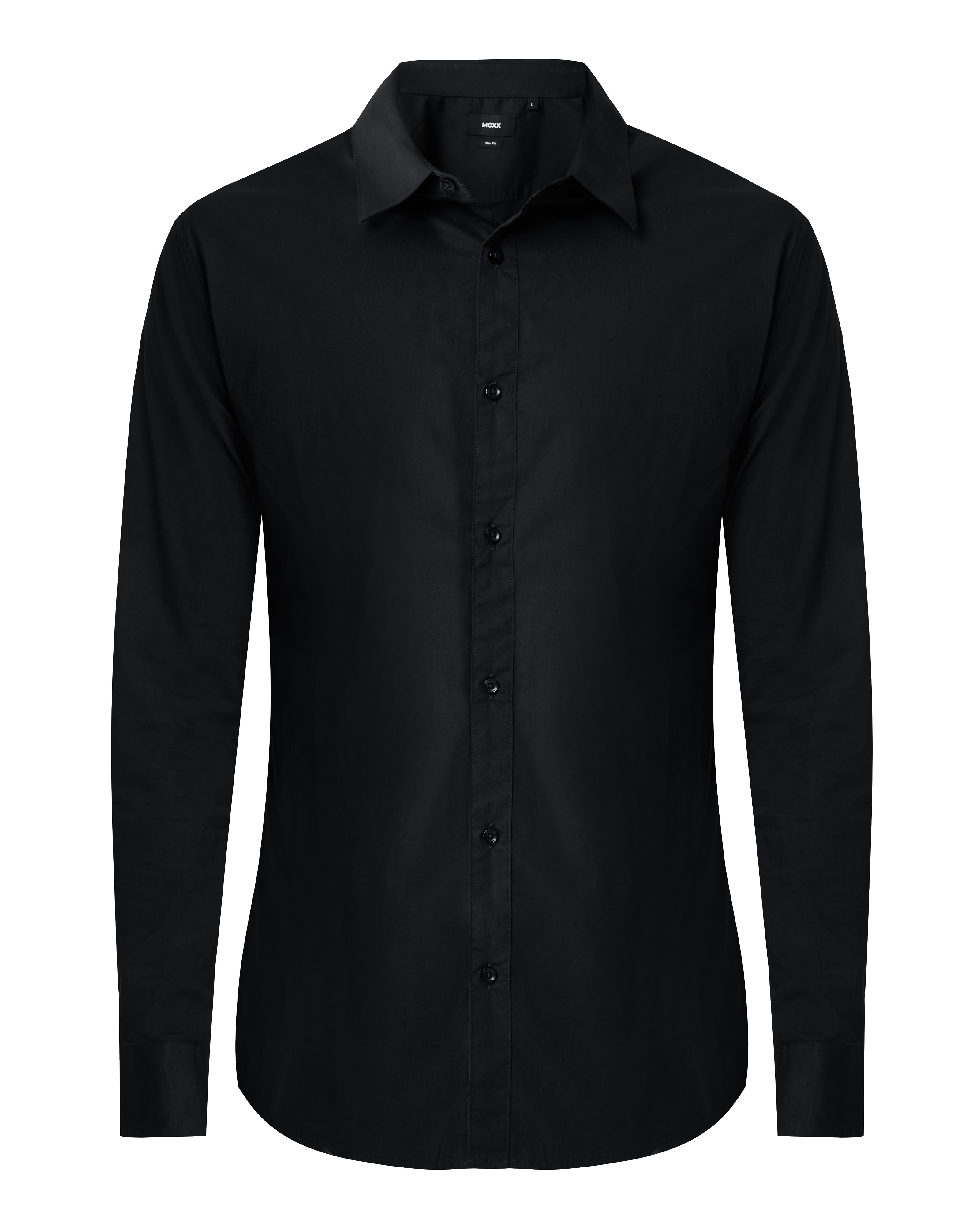 Рубашка мужская MEXX MF007200243M черная L 6990₽