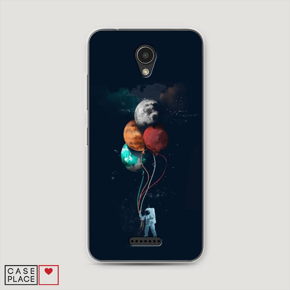 

Чехол на Lenovo Vibe B "Космонавт с шариками", Разноцветный, 112450-4