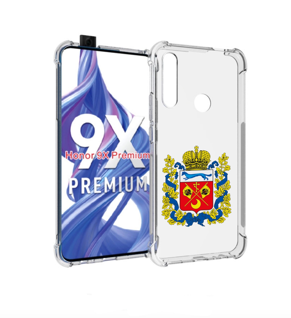 

Чехол бампер MyPads герб-оренбургская-область для Honor 9X (STK-, Прозрачный, Tocco