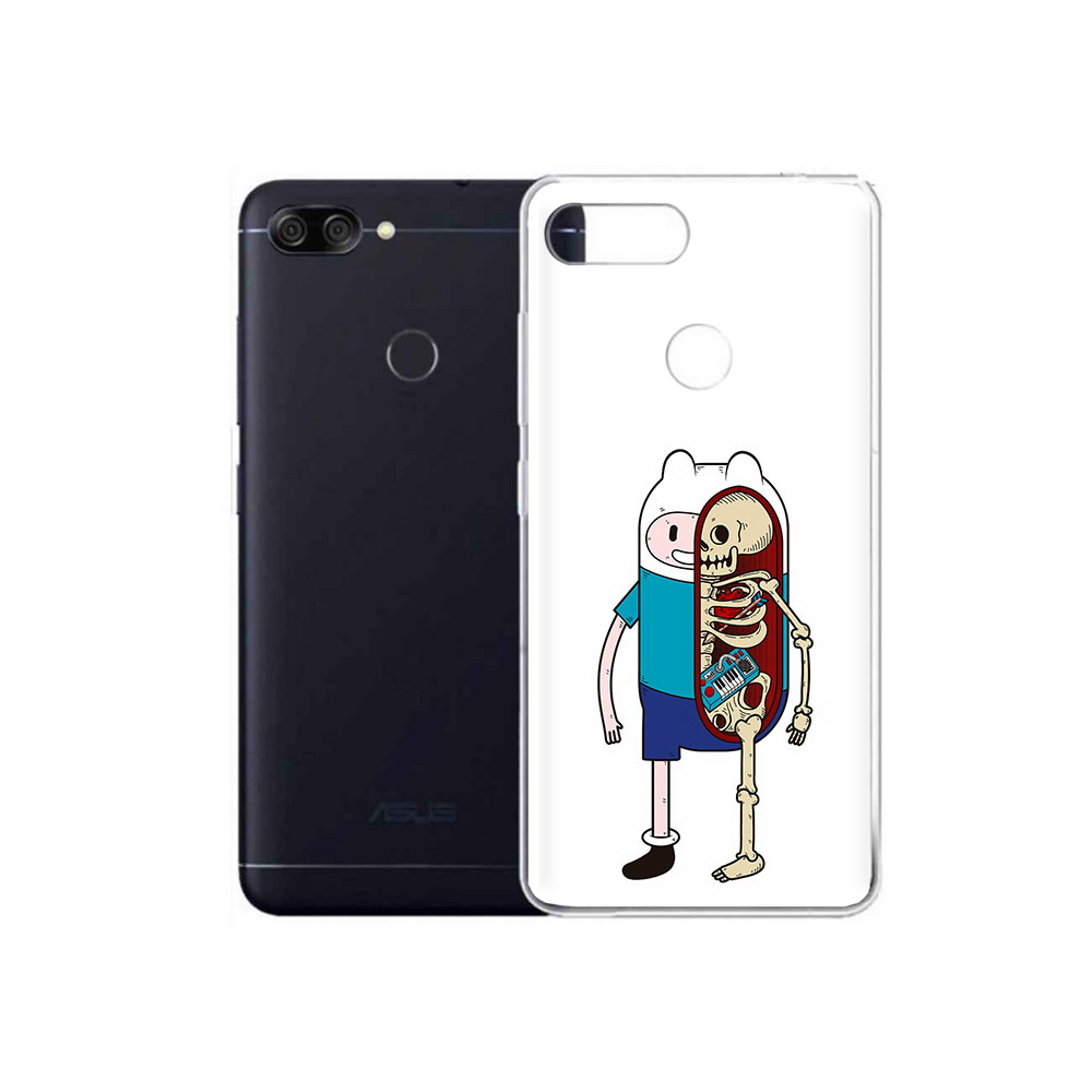 Чехол MyPads Tocco для Asus ZenFone Max Plus M1 (ZB570TL) Финн скелет