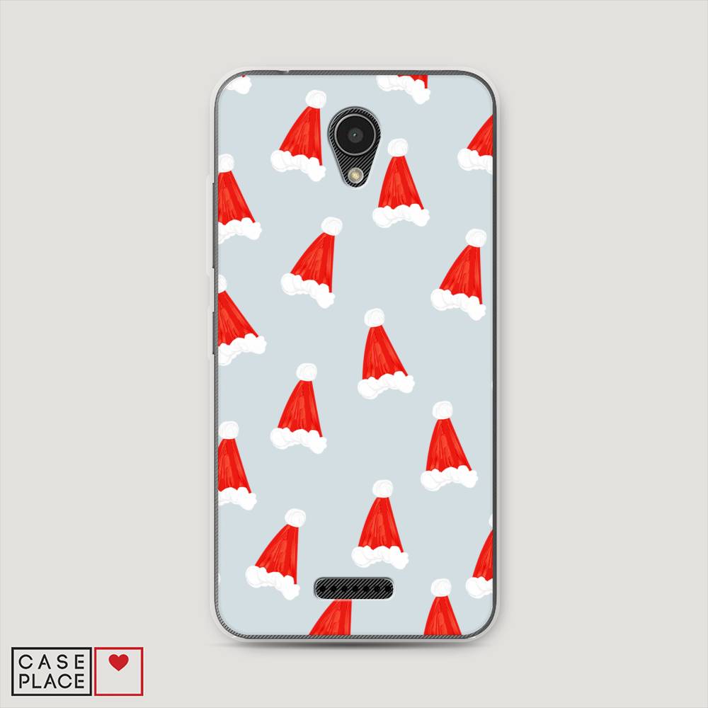 

Чехол на Lenovo Vibe B "Новогодние шапочки", Белый;красный;серый, 112450-5