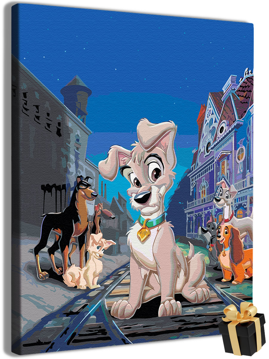 

Картины по номерам Арт-студия Unicorn Леди и Бродяга N-4497 40x50 см, Леди и Бродяга