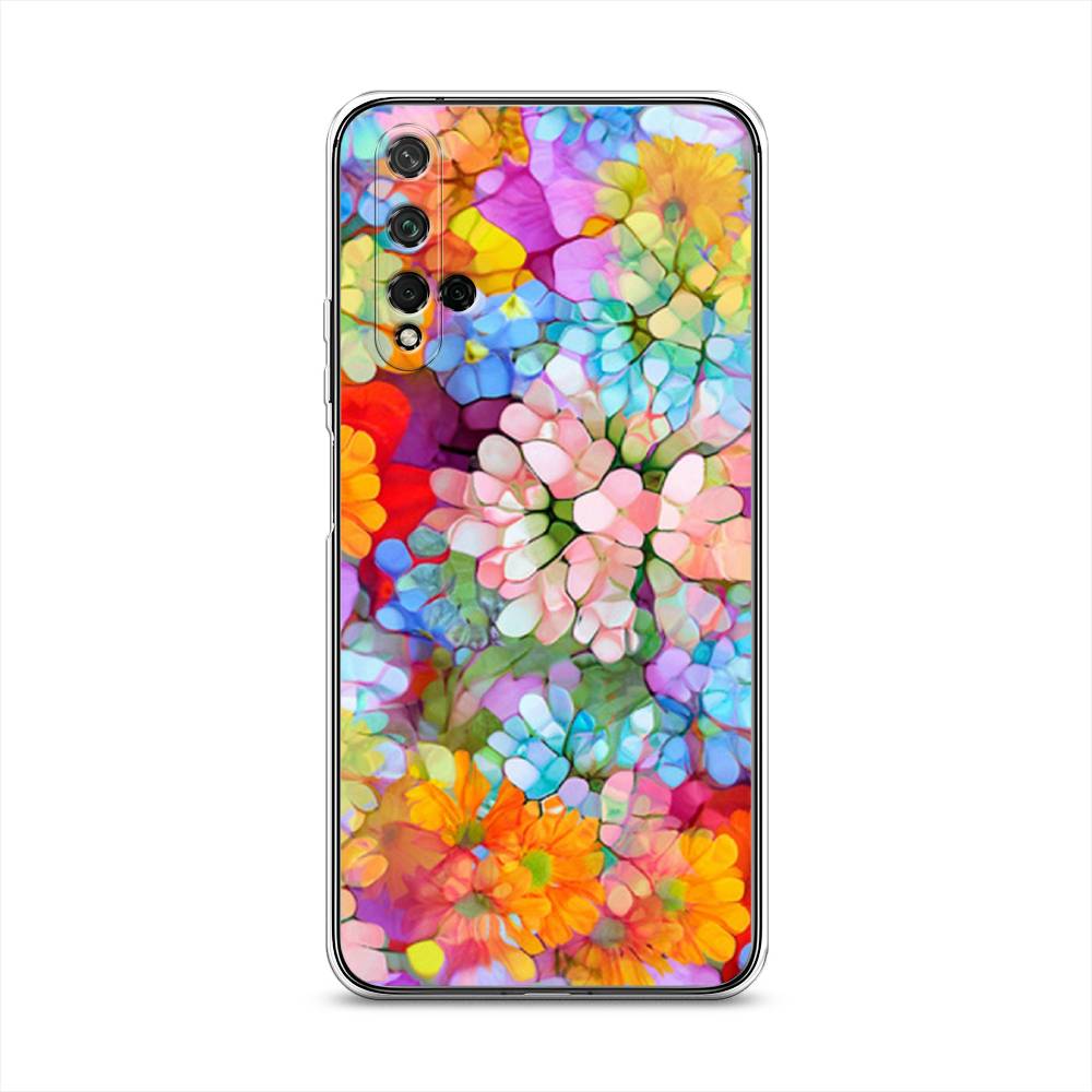 

Силиконовый чехол "Цветы витраж" на Honor 20, Разноцветный, 69550-1