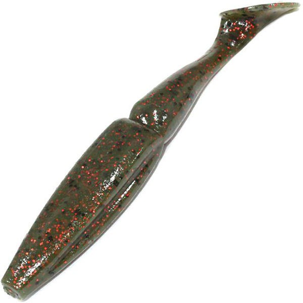 

Силиконовая приманка Sawamura One Up Shad 6" (4шт.) цв. 32, Черный;красный, One Up Shad 6