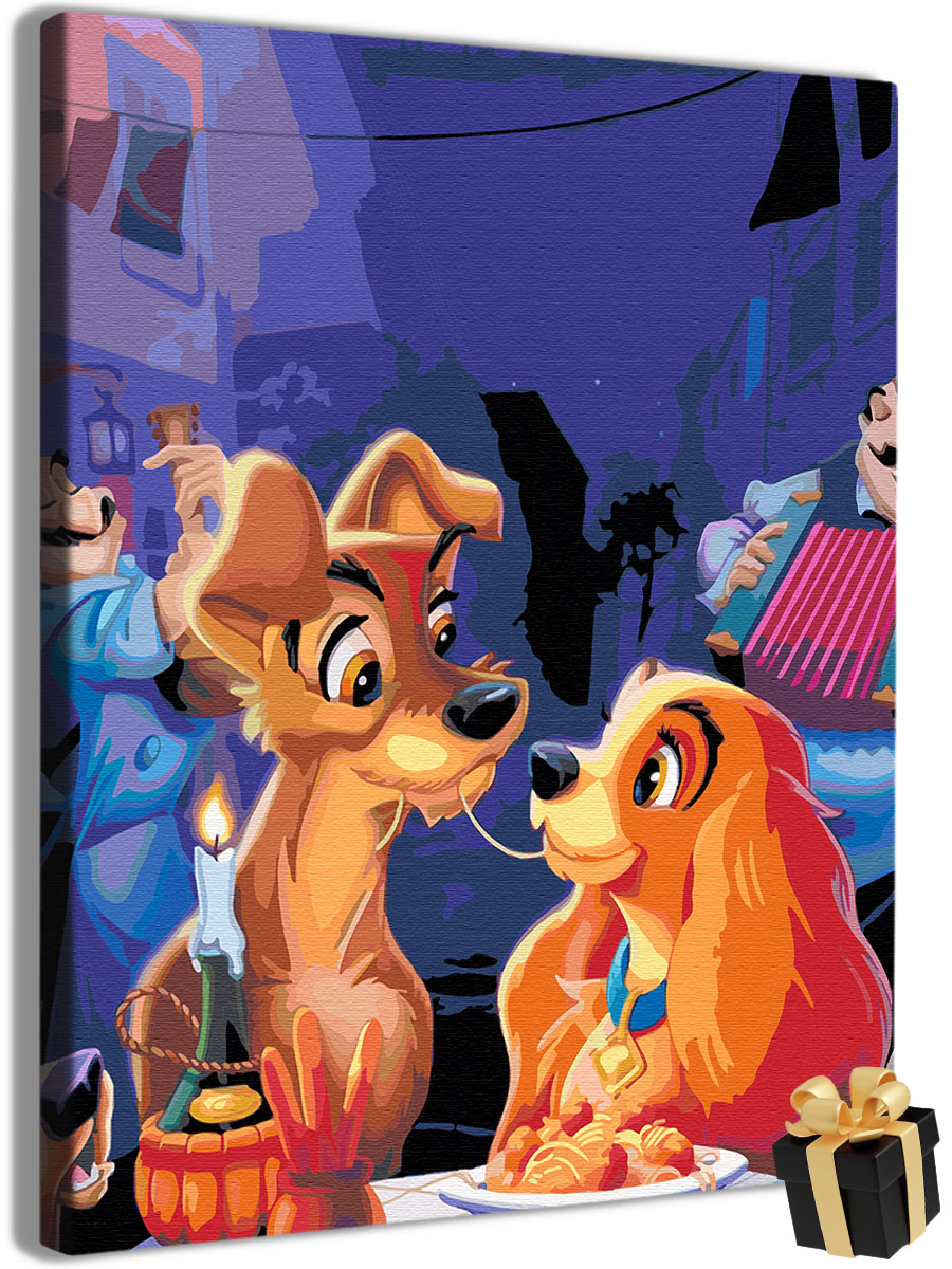 

Картины по номерам Арт-студия Unicorn Леди И Бродяга N-4482 40x50 см, Леди И Бродяга