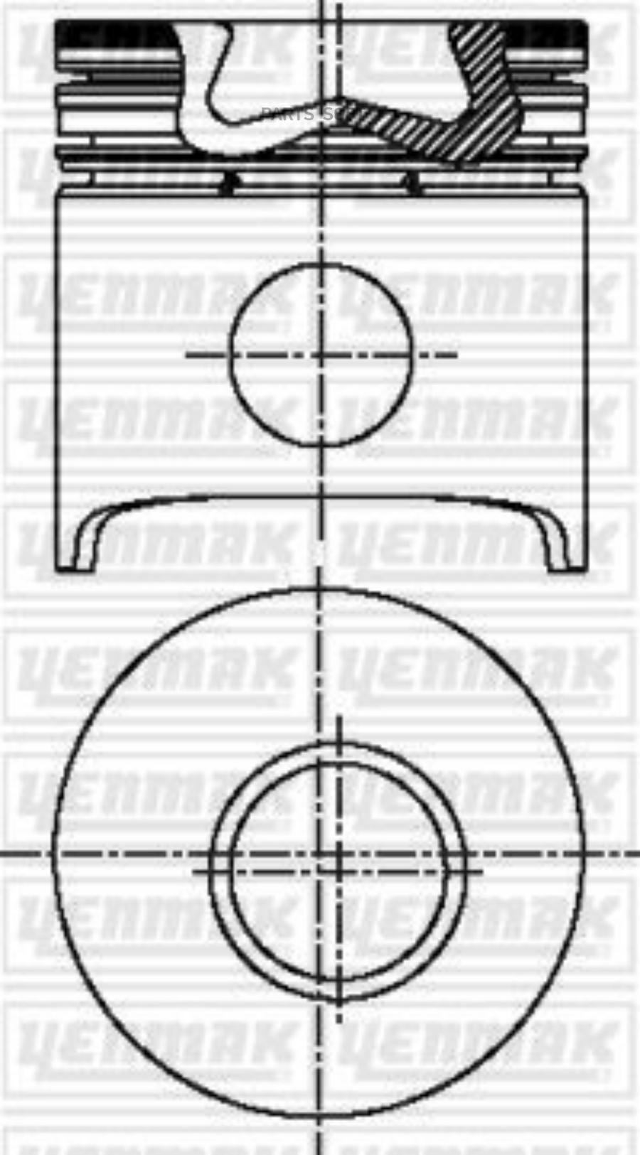 

YENMAK 31-03687-000 93,00 mm. Порш.+палец,с кольцами 1шт