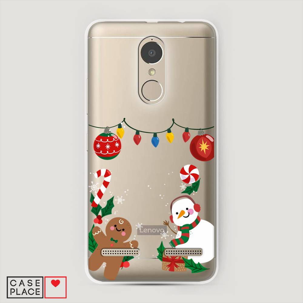 

Чехол на Lenovo K6 Power "Новогоднее настроение", Коричневый;красный;зеленый, 112350-5