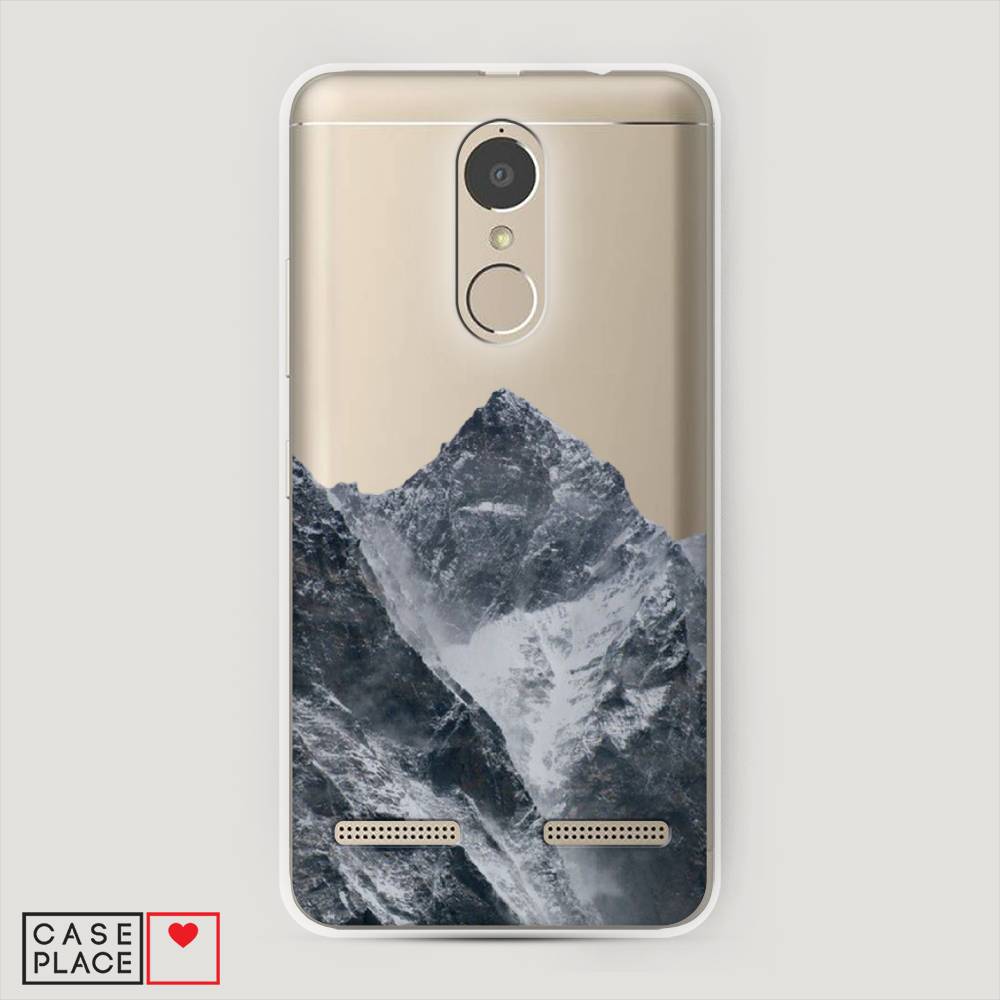 

Чехол на Lenovo K6 Power "Горы арт 4", Серый;бежевый, 112350-2