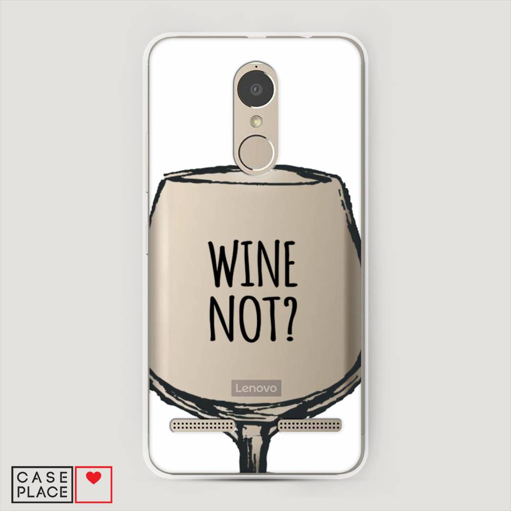 

Чехол на Lenovo K6 Power "Wine not white", Белый, 112350-6