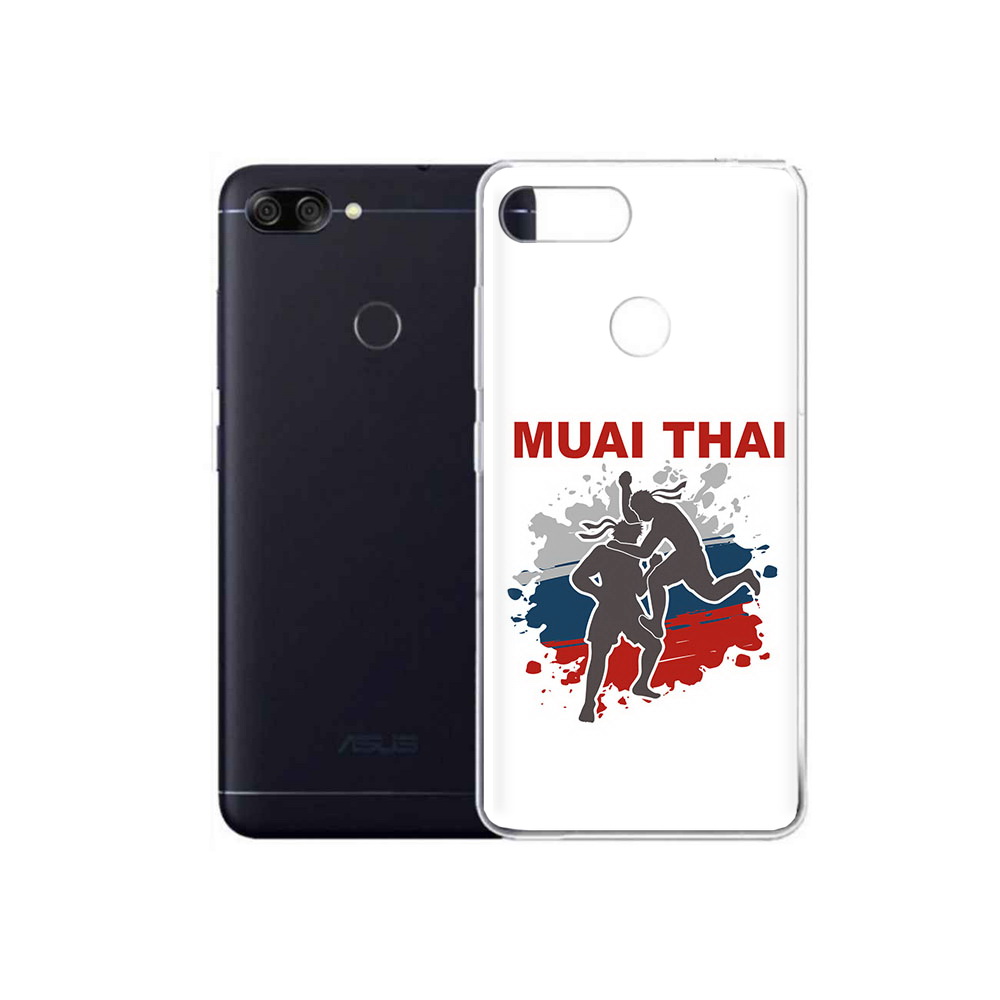 

Чехол MyPads Tocco для Asus ZenFone Max Plus M1 (ZB570TL) Муайтай, Прозрачный, Tocco