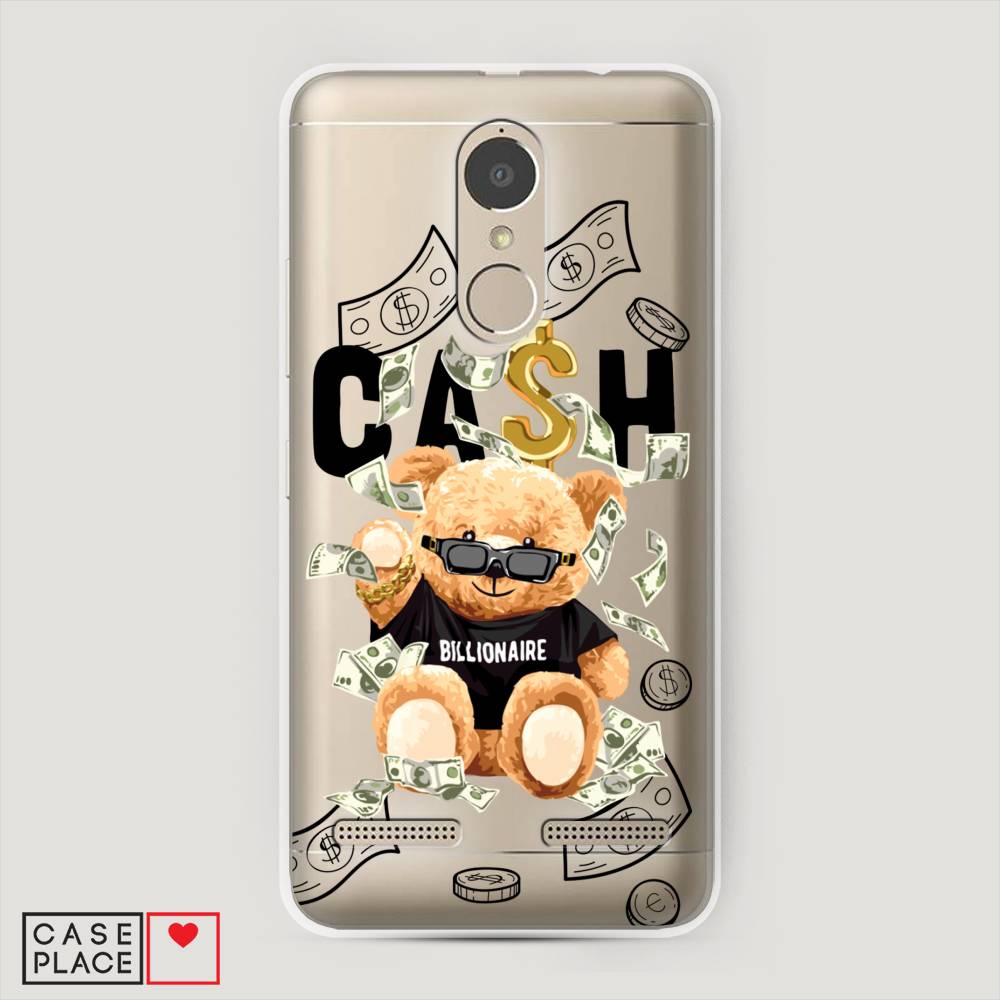 

Чехол на Lenovo K6 Power "Big cash", Черный;серый;бежевый, 112350-6