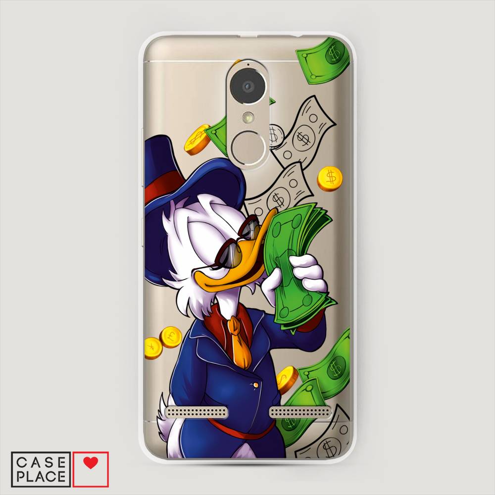 

Чехол на Lenovo K6 Power "Scrooge McDuck with Money", Синий;зеленый;белый, 112350-6